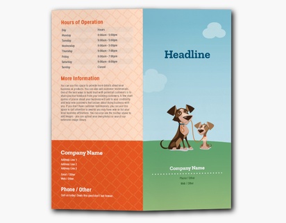 Design Preview for Design Gallery: Pet Training Custom Brochures, 9" x 8" Bi-fold