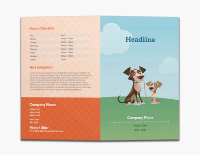Design Preview for Design Gallery: Pet Sitting & Dog Walking Custom Brochures, 8.5" x 11" Bi-fold