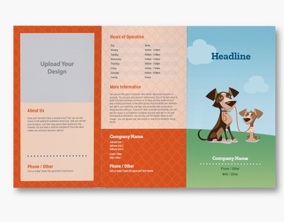 Design Preview for Design Gallery: Pet Training Custom Brochures, 8.5" x 14" Tri-fold