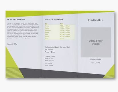 Design Preview for Design Gallery: Graphic Design Custom Brochures, 8.5" x 14" Tri-fold