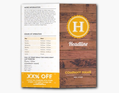 Design Preview for Design Gallery: Food Catering Custom Brochures, 9" x 8" Bi-fold