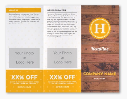 Design Preview for Design Gallery: Butcher Shops Custom Brochures, 8.5" x 11" Z-fold