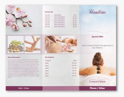 Design Preview for Design Gallery: Spas Custom Brochures, 8.5" x 11" Z-fold