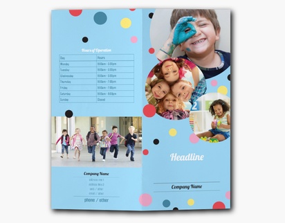Design Preview for Design Gallery: Education & Child Care Custom Brochures, 9" x 8" Bi-fold