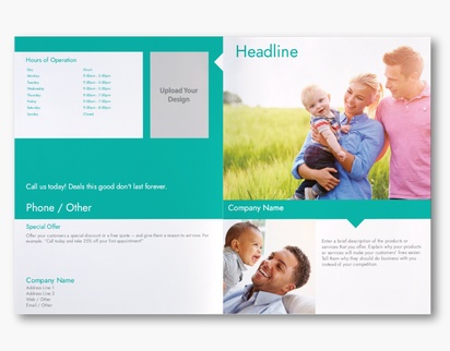 Design Preview for Design Gallery: Insurance Custom Brochures, 11" x 17" Bi-fold