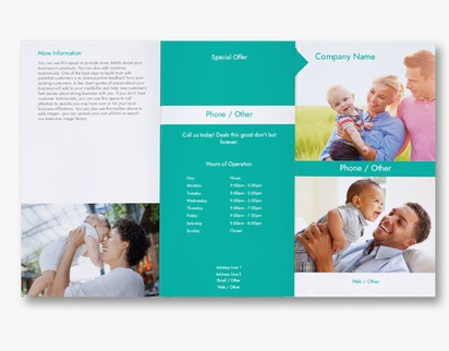 Design Preview for Design Gallery: Insurance Custom Brochures, 8.5" x 14" Tri-fold
