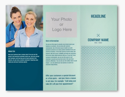 Design Preview for Design Gallery: Medical Professionals Custom Brochures, 8.5" x 11" Z-fold