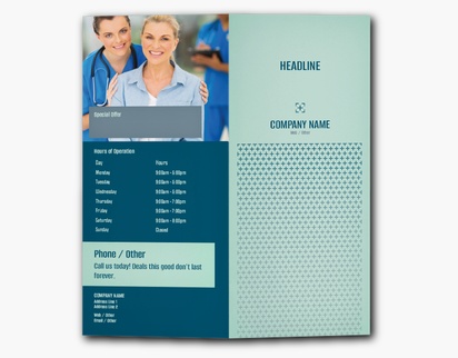 Design Preview for Design Gallery: Medical Professionals Custom Brochures, 9" x 8" Bi-fold
