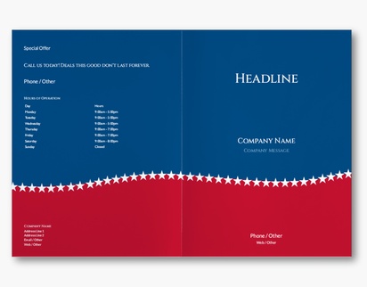 Design Preview for Design Gallery: Patriotic & Military Custom Brochures, 11" x 17" Bi-fold