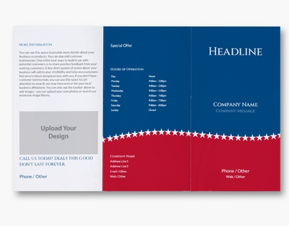 Design Preview for Design Gallery: Patriotic & Military Custom Brochures, 8.5" x 14" Tri-fold