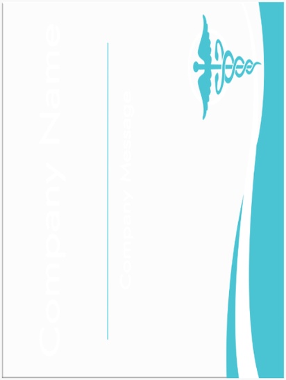 A folyo medizinische logo blue white design