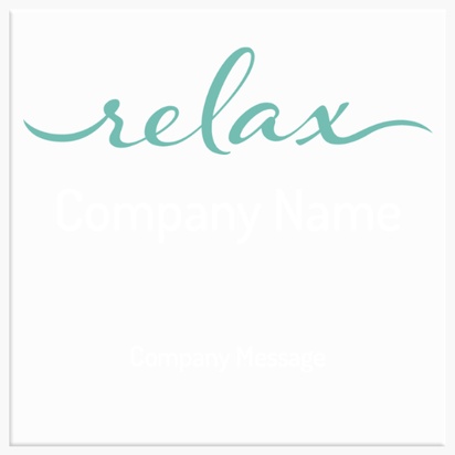 Design Preview for Design Gallery: Spas Acrylic Signs, 6" x 6"