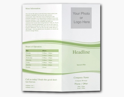 Design Preview for Design Gallery: Beauty & Spa Custom Brochures, 9" x 8" Bi-fold