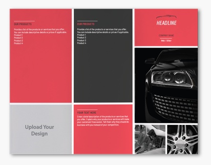 A detailing car wash red gray design for Modern & Simple with 1 uploads