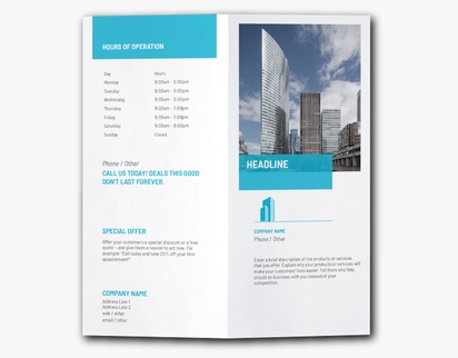 A vertical recruiting blue gray design for Modern & Simple