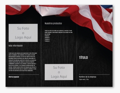 Un político bandera americana diseño negro marrón para Elecciones con 2 imágenes