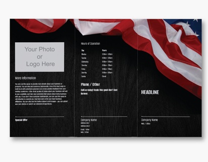 Design Preview for Design Gallery: Election Custom Brochures, 8.5" x 14" Tri-fold