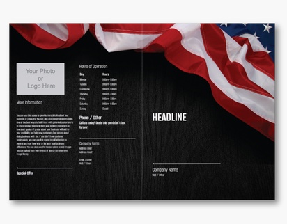 Design Preview for Design Gallery: Patriotic & Military Custom Brochures, 11" x 17" Bi-fold