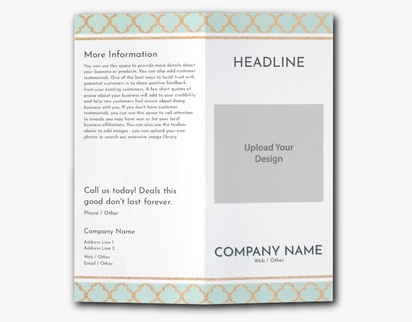 Design Preview for Design Gallery: Beauty & Spa Custom Brochures, 9" x 8" Bi-fold