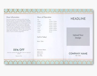 Design Preview for Design Gallery: Hair Salons Custom Brochures, 9" x 16" Tri-fold