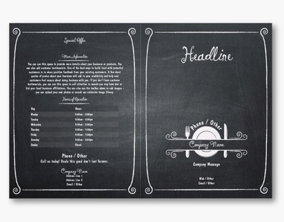 Design Preview for Design Gallery: Food Catering Custom Brochures, 11" x 17" Bi-fold