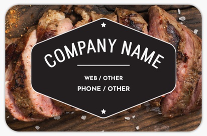 Design Preview for Design Gallery: Butcher Shops Rounded Corner Business Cards, Rounded Standard (85 x 55 mm)
