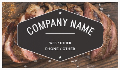 Design Preview for Design Gallery: Food Service Natural Textured Business Cards