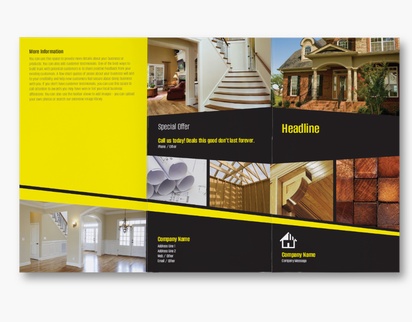 Design Preview for Construction, Repair & Improvement Custom Brochures Templates, 8.5" x 14" Tri-fold