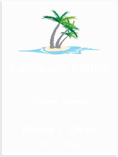A relaxation palm tree white gray design
