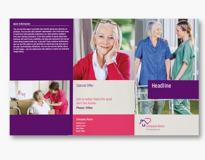 A retirement home hospital gray purple design for Modern & Simple
