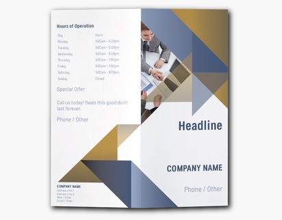Design Preview for Design Gallery: Business Services Custom Brochures, 9" x 8" Bi-fold