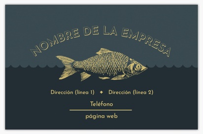Vista previa del diseño de Galería de diseños de tarjetas de visita standard para pescaderías, Standard (85 x 55 mm)