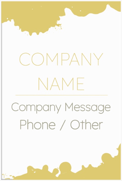 A gold splash gold dipped yellow gray design for Modern & Simple
