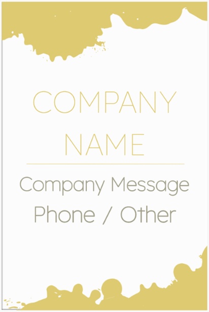 A flashy gold dipped cream gray design for Modern & Simple