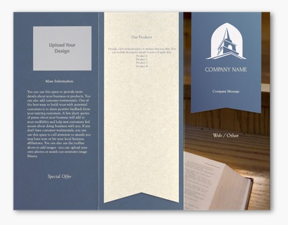 Design Preview for Design Gallery: Religious & Spiritual Custom Brochures, 8.5" x 11" Z-fold