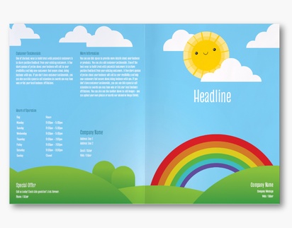 Design Preview for Design Gallery: Childcare & Early Education Custom Brochures, 11" x 17" Bi-fold