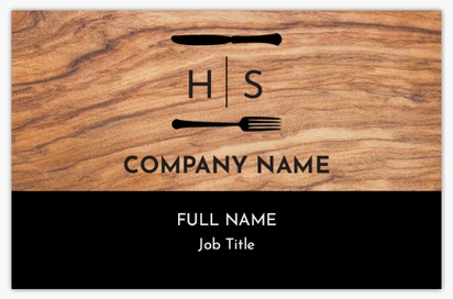Design Preview for Design Gallery: Food & Beverage Natural Uncoated Business Cards