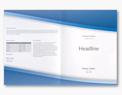 Design Preview for Design Gallery: Conservative Custom Brochures, 11" x 17" Bi-fold