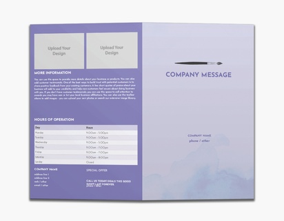 Design Preview for Design Gallery: Painting (Art) Custom Brochures, 8.5" x 11" Bi-fold