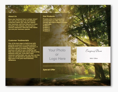 Design Preview for Design Gallery: Therapy Custom Brochures, 8.5" x 11" Z-fold