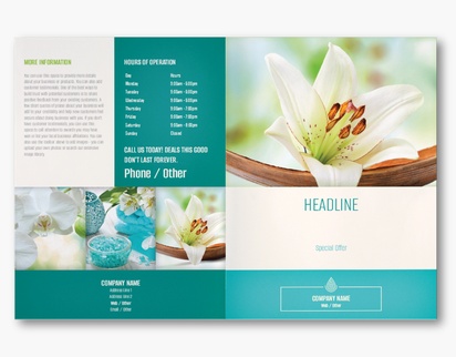 Design Preview for Design Gallery: Massage & Reflexology Custom Brochures, 11" x 17" Bi-fold