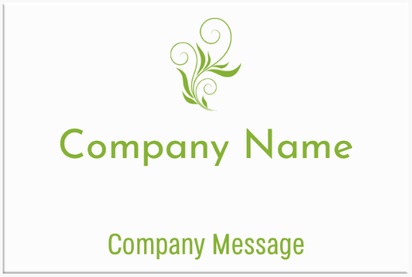 A whimsical business cards elegant green design for Elegant