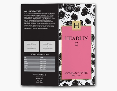 Design Preview for Nail Salons Custom Brochures Templates, 9" x 8" Bi-fold