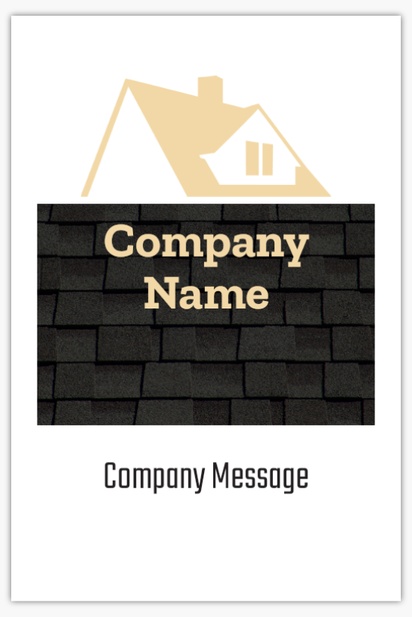Design Preview for Roofing Plastic Signs Templates, 24" x 36"