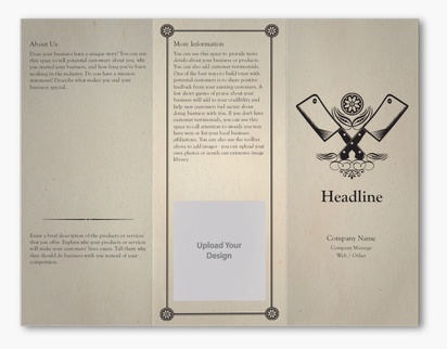 Design Preview for Design Gallery: Food Service Custom Brochures, 8.5" x 11" Z-fold