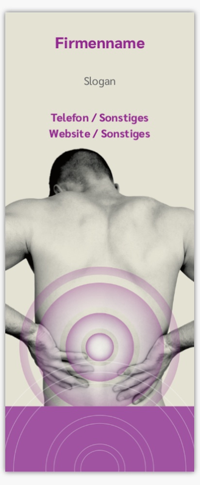 Designvorschau für Designgalerie: Roll-Up-Banner Gesundheit & Wellness, 85 x 206 cm Economy