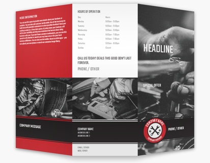 Design Preview for Design Gallery: Automotive & Transportation Custom Brochures, 8.5" x 11" Tri-fold
