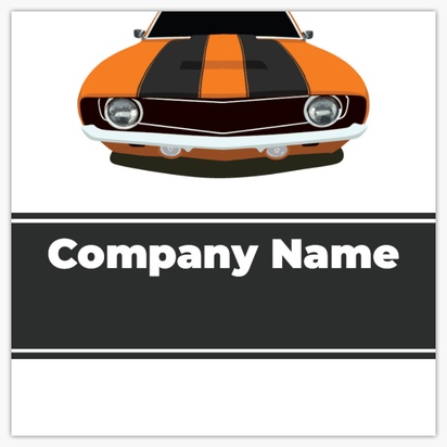 A automobile vintage car gray orange design