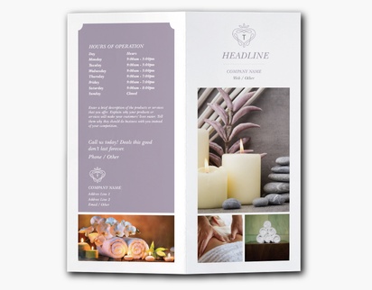 Design Preview for Design Gallery: Massage & Reflexology Custom Brochures, 9" x 8" Bi-fold