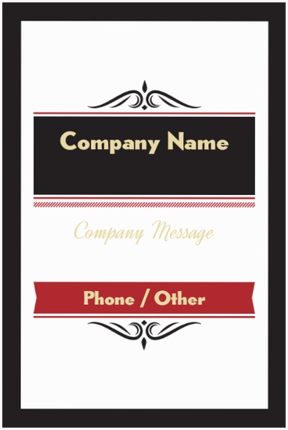 Design Preview for Marketing & Communications Acrylic Signs Templates, 18" x 27"